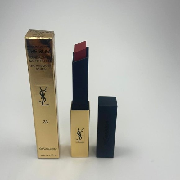 YSL The Slim Longwear Matte Lipstick 33 Orange Desire - Picture 1 of 4